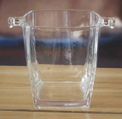 qualité Boîtes de stockage en verre décorées avec oreilles de poignée pour refroidisseur de glace usine