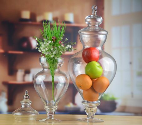 qualité Boîte en verre à poignée d'oiseau avec couvercle usine