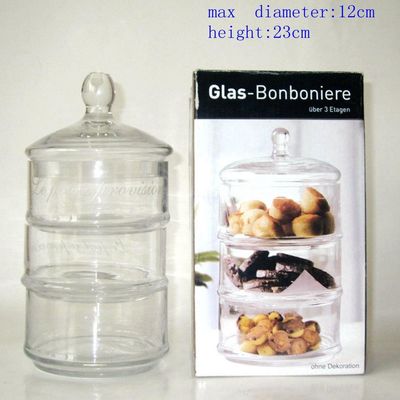 qualité Bouteilles de stockage à trois couches à couvercle usine