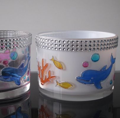 qualité Des bougies votives peintes à la main avec un motif de poisson d'océan usine
