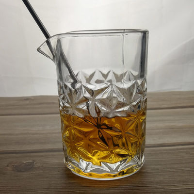 qualité 450 ml de verres de mélange scotch gravés avec motif en relief usine