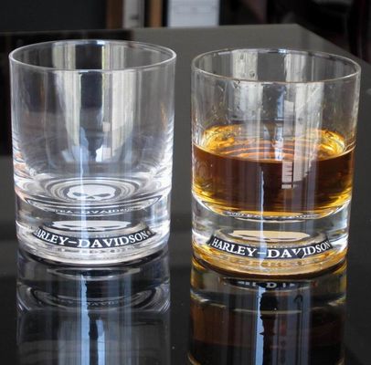 qualité Logo Défoncé Whisky Tumbler Glass, Crystal Scotch Glass Pour les marques cadeau usine