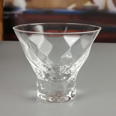 qualité Verres à cocktail sans plomb avec conception de diamants optiques usine