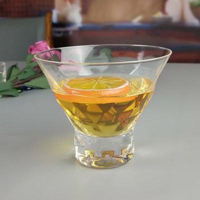 qualité Verres à cocktail sans plomb avec conception de diamants optiques usine