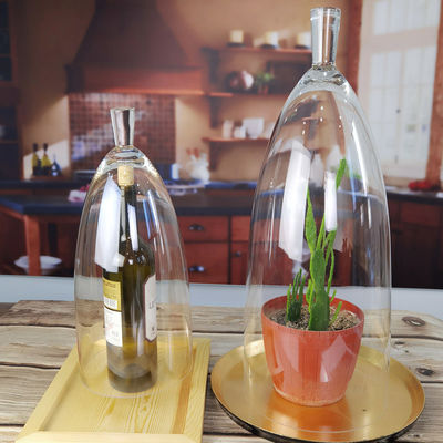 qualité Cloche à dôme de verre transparent sans plomb à main de 21 pouces usine