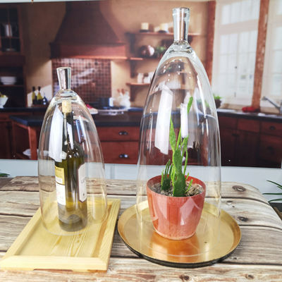 qualité Cloche à dôme de verre transparent sans plomb à main de 21 pouces usine